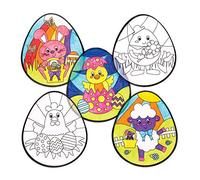 Baker Ross Décorations pour fenêtre Amis de Pâques (Lot de 12) - Loisirs créatifs de Pâques pour enfants