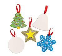Baker Ross EF925 Décoration en Céramique pour Fête Couleurs Assorties