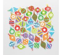 Baker Ross FC168 Autocollant en Mousse Motif Boule de Noël - Lot de 200, pour Enfants, Scrapbooking Accessoires, Loisir Créatif