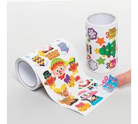 Baker Ross FC228 Autocollant Enfant motif Noel - Lot de 600, Autocollants pour Enfants, Stickers Scrapbooking, Scrapbooking Accessoires, Loisir Creatif Enfant