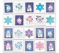 Baker Ross FC281 Tatouage Enfant motif Bonhomme de Neige - Lot de 60, Tatouage Ephemere Enfant, Tatouages pour Enfants, Tatouage Temporaire