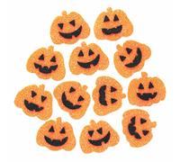Baker Ross FE738 Autocollant Enfant en Mousse et Paillette motif Citrouille - Lot de 100, Autocollants pour Enfants, Stickers Scrapbooking, Scrapbooking Accessoires, Loisir Creatif Enfant