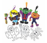 Baker Ross FE775 Attrape Soleil Enfant motif Halloween - Lot de 10, Décoration Loisirs Créatifs Enfants, Loisirs Créatifs Vitrail, Activites Manuelles pour Enfants