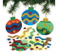 Baker Ross FE911 Cartes de Vœux enfants motif Boule de Neige - Lot de 8, Carte de Vœux, Loisirs Creatifs pour les Enfants