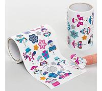 Baker Ross FE944 Autocollant Enfant Bonhomme de Neige - Lot de 800, Autocollants pour Enfants, Stickers Scrapbooking, Scrapbooking Accessoires, Loisir Creatif Enfant