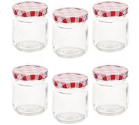 Baker Ross FN238 Bocaux de stockage en verre - Lot de 6, bocaux multi-usages pour l'artisanat et la décoration