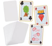Baker Ross FN554 Cartes à Jouer Vierges - Lot de 3, créez Vos Propres Cartes à Jouer, concevez Votre Propre Jeu de Cartes