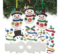 Baker Ross FN612 Décorations pour porte-chocolat bonhomme de neige - Lot de 8, kits de bricolage de Noël pour enfants, parfait pour les cadeaux de Noël et les cadeaux d'anniversaire