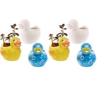 Baker Ross FX570 Pots de Fleurs en céramique Canard - Boîte de 2, peignez Votre Propre Pot de Fleurs (Lot de 2)