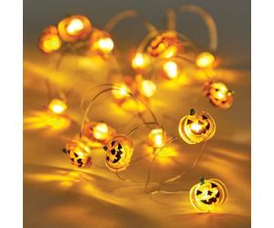 Baker Ross FX642 Guirlande lumineuse citrouille - 1 guirlande, guirlandes lumineuses pour décorations d'Halloween et kits de bricolage