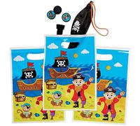 Baker Ross FX643 Sacs à butin pirate - paquet de 10, pour remplir les sacs de fête des enfants