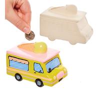 Baker Ross FX708 Van de crème glacée en céramique - Lot de 2, Kits de peinture en céramique pour Kits de loisirs créatifs