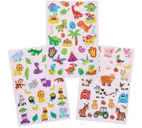 Baker Ross FX749 Mini feuilles d'autocollants pour les fêtes - paquet de 12 feuilles, autocollants pour les arts et l'artisanat des enfants