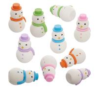 Baker Ross FX752 Gommes Bonhomme de Neige - Lot de 10, pour remplir les sacs de Noël et les bas de Noël.