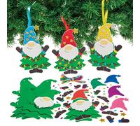 Baker Ross FX858 Kit de décoration de sapin de Noël Gonk à mélanger et assortir - Lot de 8, kit de décoration de Noël pour les enfants