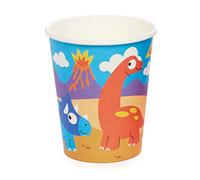 Baker Ross Gobelets Enfants en Carton motif Dinosaure - Lot de 10, Decoration Anniversaire Enfant (FC979), Gobelets en Papier