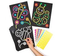 Baker Ross L’art des autocollants insectes pour enfants à décorer et affichez. Les loisirs créatifs pour enfants. (Pack de 8), AG272 Coloris Assortis