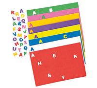 Baker Ross Lettres Majuscules de l'Alphabet en Mousse Autocollante (Lot de 600)- Matériel créatif pour Enfants, EC170