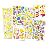 Baker Ross Lot de 240 autocollants sur le thème de Pâques - Pack économique idéal pour les loisirs créatifs - version anglaise