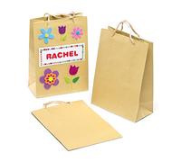 Baker Ross Lot de 6 Sacs Pochette Cadeaux Marrons à décorer et à remplir avec toutes vos créations préférées - Idéal pour les cadeaux de fête des mères et des pères, Noël ou les pochettes surprises.
