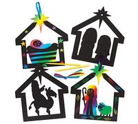Baker Ross Décorations de Crèche Noël 8pcs