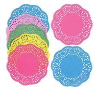 Baker Ross Ltd EV191 Napperons en Papier Coloré Assortis