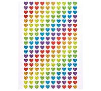 Baker Ross Mini autocollants cœurs holographiques (lot de 400) - Décorations de loisirs créatifs pour enfants