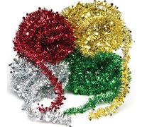Baker Ross Mini guirlandes décoratives - Articles artistiques créatifs pour travaux manuels de Noël et pour réaliser des décorations de Noël (par lot) AF837 Assorties