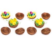 Baker Ross mini-nids d'oiseaux pour poussins en peluche et décorations de Pâques (15 pièces) (Lot de 2)