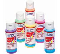 Baker Ross Peinture Acrylique Couleurs Pastel - Lot de 6, Peintures pour Enfants (FC334)