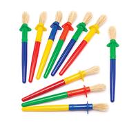 Baker Ross Pinceaux épais Qui ne roulent Pas (Lot de 12) - Matériel créatif pour Adultes et Enfants