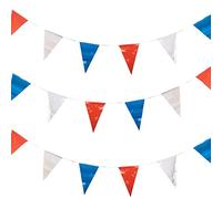 Baker Ross PJ151 Guirlandes rouges, blanches et bleues - lot de 2, fournitures de fête suspendues pour la Fête Nationale