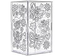 Baker Ross Pots de Fleurs à effet Vitrail - Lot de 3, Pot à Fleurs pour Enfants (FC407)