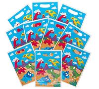 Baker Ross Sac Anniversaire Enfant motif Dinosaure - Lot de 10, Decoration Anniversaire Enfant (FC982)