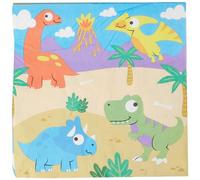 Baker Ross Serviette Table Enfant motif Dinosaure - Lot de 20, Decoration Anniversaire Enfant (FC980), Serviettes en Papier Multicolore