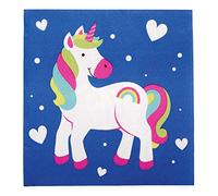 Baker Ross Serviette Table Enfant motif Licorne - Lot de 20, Decoration Anniversaire Enfant (FC974), Serviettes en Papier