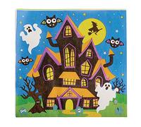 Baker Ross Serviettes Table Enfant motif Halloween - Lot de 20, Decoration Anniversaire Enfant (FX224)