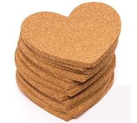 Baker Ross Sous-verres cœur en liège (lot de 30) - Parfaits pour confectionner un cadeau de fête des mères ou de Saint-Valentin en classe