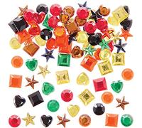Baker Ross Strass Autocollant Couleurs de la Forêt - Lot de 200, Loisirs Créatifs pour Enfants (FX117)