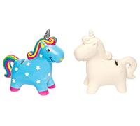 Baker Ross Tirelire licorne en Ceramique - Set de 2 Pièces, Céramique