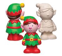 Baker Ross Tirelires Lutins de Noël en Céramique (Boîte de 2) - Loisirs Créatifs et Décorations de Noël pour Enfants AR743