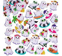 Baker Ross VC180 Autocollants fantômes en mousse pour l'été et Halloween - Lot de 120, autocollants fantômes effrayants pour l'été
