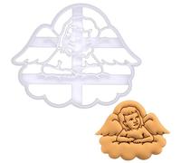 BAKERLOGY Emporte-pièce Ange Chérubin - Conception détaillée d'emporte-pièces pour la pâtisserie et l'artisanat, adaptée au fondant, à la pâte, à l'argile
