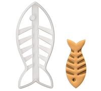 BAKERLOGY Emporte-pièce Arête de Poisson - Conception détaillée d'emporte-pièces pour la pâtisserie et l'artisanat, adaptée au fondant, à la pâte, à l'argile