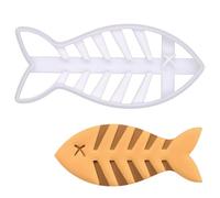 BAKERLOGY Emporte-pièce Arête de Poisson - Pour friandises pour chats ou biscuits originaux, design détaillé pour la pâtisserie et les loisirs créatifs, idéal sur fondant, pâte, argile