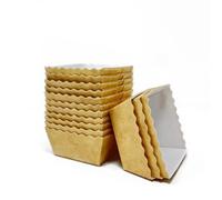 Bakery Direct Ltd Bakery Direct Lot de 200 moules à gâteaux jetables carrés