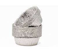 Bakery Direct Pukka Lot de 50 feuilles d'aluminium rondes Argenté
