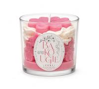 BAKOUGIE - Bougie Parfumée Artisanale Fleur de Cerisier | Cire Végétale Soja & Colza | 140 g | ~23 h | Mèche Coton | Cadeau Femme | Made in France