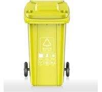 BAKULI Grande Poubelle De Cuisine Extérieure, Avec Couvercle Et Roulettes