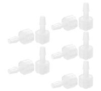 Balacoo 10 Pièces Adaptateur de Tuyau en Plastique Luer Lock à Embout Cannelé en Pp, Raccord de Tube, Anti-fuite, pour Transferts de Fluides en Laboratoire Biologie